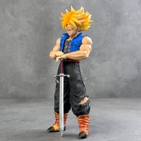 Figurine de guerrier anime en pose debout, modèle de collection, statue décorative de bureau, vente en gros