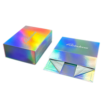 Boîte cadeau magnétique rigide de luxe sur mesure certifiée F-S-C, durable, avec hologramme, boîte magnétique pliable pour chaussures avec adhésifs
