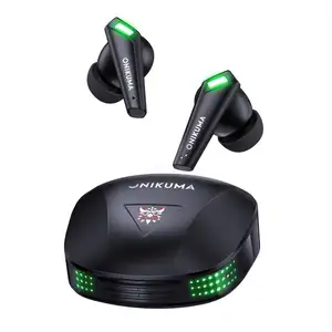Venda quente ONIKUMA T308 Jogo Esports Earbuds Redução de Ruído TWS Sem Fio In Ear Fones De Ouvido com 15 horas de duração da bateria
