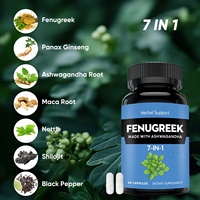 Amaz Marque privée OEM Capsule d'extrait de fenugrec de soins de santé de haute qualité Capsule de poudre de graines de fenugrec Capsule de fenugrec