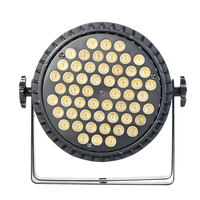 Projecteur LED PAR QSE Lighting 54*3W haute luminosité en aluminium moulé sous pression, lumière de lavage RGBW, contrôle DMX512, température de couleur 2800K-8500K
