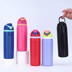 Bouteille d'eau isotherme K60 de 32 oz et 24 oz en acier inoxydable 304 sans BPA avec paille, idéale pour les voyages, l'école et le sport – Écologique 12-24 - Product Image 4