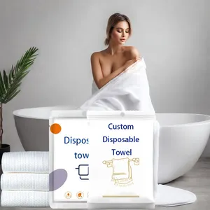 Super Absorbent Disposal Viscose Large Bath Towel Nonwoven Large Disposable Hair Salon Towel For Hotel And SPA