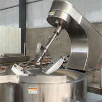 Marmite de cuisson industrielle avec agitateur planétaire pour le mélange et la cuisson sous pression de miel, cacahuètes, noix de cajou, amandes, noix et autres fruits à coque