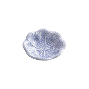 Handmade <b>Ceramic</b> Lotus Leaf Fruit <b>Plate</b> Small High Footed Teapot Stand Home Use Retro Zen Style Snack Dish Dehua - Product Image 5