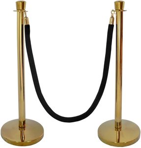 Bán Sỉ 2 Chiếc Dây Bện Bằng Nhung Màu Vàng Đen Hàng Hải Bằng Thép Không Gỉ Cho Khách Sạn Hàng Rào Bê Tông Màu Hồng Đám Đông - Product Image 2