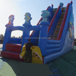 Castillo y toboganes inflables comerciales de los juegos del Parque del Agua para la reconstrucción al aire libre - Product Image 1