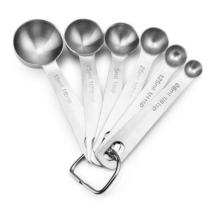 Người bán hàng đầu <span class=keywords><strong>2025</strong></span> bán chạy nhất thiết bị nướng phụ kiện nhà bếp thân thiện với môi đo thìa 6 cái Set hộp màu - Product Image 2