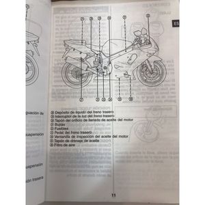 Manuale di utilizzo e guida all'assistenza tecnica per il proprietario della Suzuki Gsx R600 - Product Image 6