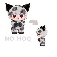 Hadiah Anak-Anak Dekorasi Rumah Koleksi Mainan Boneka Hewan Lembut Kartun Dengan Hoodie Berbulu Warna-Warni