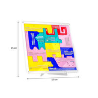 Calendrier puzzle en acrylique personnalisé, calendrier perpétuel coloré en PMMA, organisateur de bureau, puzzle en plexiglas découpé au laser