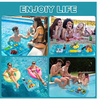 Flotteur gonflable, matelas pneumatique gonflable, planche de surf, chaise longue de piscine pour adultes et enfants (14 ans et plus) pour rivière paresseuse, piscine ou plage d'été