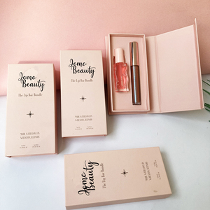 Custom Printed Lip Gloss Box Set Lip Bar <strong>Bundle</strong> with Lipstick and Lip Oil Kit for <strong>Makeup</strong> Gift Sets - Product Image 1