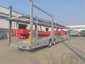 Chinese Factory 3.5T Double Layer 3Axle Steel <b>Car</b> Transporter Semitrailer Truck <b>Trailer</b> Chassis Mechanical Suspension 28t Heavy - Product Image 5
