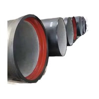 Tuyau en fonte ductile centrifugée de haute qualité K7/K9 avec revêtement certifié ISO pour conduite d'eau potable, service de découpe disponible