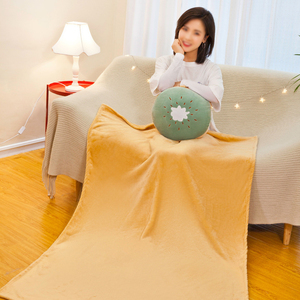 Grosir bantal sofa buah boneka lucu multifungsi lembut 3 in 1 selimut bantal sofa - Product Image 5