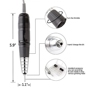 Pièce de rechange pour stylo de ponçage électrique à 3 broches 35000 tr/min pour machine de manucure et pédicure UP200 - Product Image 6