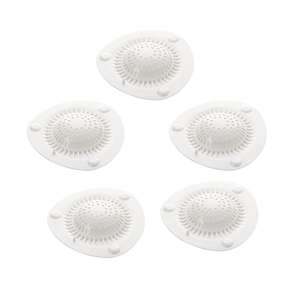 5-Piece Modern Design Silicone and Plastic Bathtub Cover with Shower <b>Drain</b> <b>Hair</b> <b>Catcher</b> for Bathroom or Kitchen Use - Product Image 4