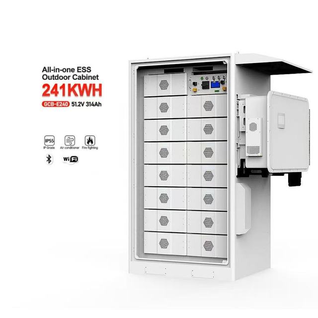 Solar Energy Storage Lithium Battery Energy Storage System Outdoor Cabinet 241kwh 100kwh 200kwh Battery Cabinet