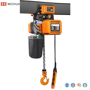 Gudang menggunakan ketinggian angkat 9m 220V kontrol kecepatan ganda 1t 2t 3.5t 5t Harga kerekan rantai listrik - Product Image 1