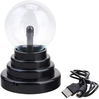 Bola Plasma 3 inci Nebula Thunder Lightning Touch & Sound Sensitive Plasma Globe untuk pesta