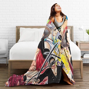 ผ้าห่มลายการ์ตูนลูฟี่ ฟัซซี่ ญี่ปุ่น สุดเท่ สำหรับใช้ในบ้าน ขนาด 125*100 ซม. ผ้าคลุมเตียง อนิเมะ - Product Image 6