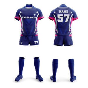 Camisetas de Rugby Transpirables de Diseño Personalizado, Camisetas de Rugby que Absorben la Humedad, Camisetas de Rugby con Estampado por Sublimación - Product Image 6