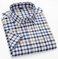 Vente directe de chemises à carreaux pour hommes de qualité supérieure, sur mesure, en gros, chemise en coton à carreaux pour hommes, toucher soyeux, sans plis