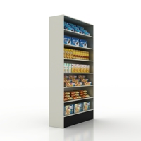 Celldeal — étagères de vitrine en métal, personnalisées, pour épicerie avec plusieurs niveaux, design pour les supermarché