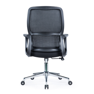 Estación de trabajo de alta calidad para sentarse cromado, estación de trabajo de malla con respaldo medio, silla de oficina para ordenador de escritura - Product Image 5