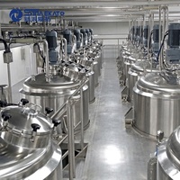 Mélangeur homogénéisateur vertical pour liquides PME-200L SUS304 SUS316L, réservoir de mélange pour shampoing et détergent