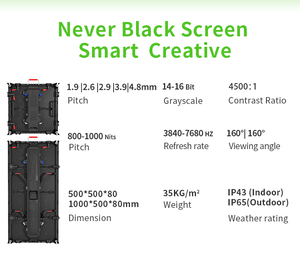 จอ LED ให้เช่าแบบสี่เหลี่ยม P3.91 จอ LED สีเต็มรูปแบบ ความละเอียดสูง รีเฟรชเรท 3840Hz ไร้รอยต่อ เหมาะสำหรับร้านค้าปลีก - Product Image 5
