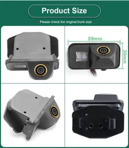 HD AHD 1920x1080p 1000TVL không thấm nước Xe tấm đảo ngược sao lưu máy ảnh cho TOYOTA <span class=keywords><strong>COROLLA</strong></span> Auris avensis T25 T27 2011-2013 - Product Image 4