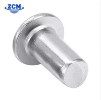 Rivets en aluminium légers à tête ronde, fabrication directe usine, pour l'électronique, l'automobile, l'aéronautique et la quincaillerie de tôlerie