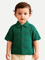 Nouvelle Collection 2026 – Robe Gilet Formelle Enfant Gooday Écologique en Maille avec Manches au Crochet – Modèle Quatre Saisons GDS2 et Accessoires