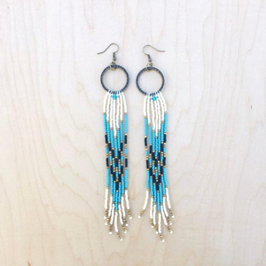 pendientes largos con cuentas Hechos a mano Happiness - Product Image 1