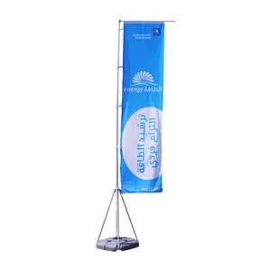 Custom Outdoor Advertising Polyester Beach Flag Height In 2.8/3.3/4.5/5.5m Promotional Feather Flag Fiberglass Aluminum Pole