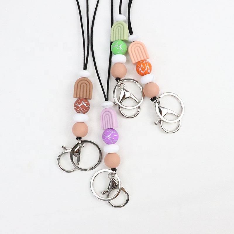 Mobile Phone Lanyard Wrist Strap Liquid Silicone Round Wrist Strap Ring Buckle Image 2