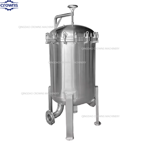 <span class=keywords><strong>Filtre</strong></span> à manches en acier inoxydable pour la précision de l'eau de puits équipement de traitement de l'eau de l'huile de traitement des aliments récipient à pression inférieur 220v - Product Image 2