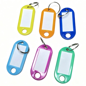Etiquetas para Llaves WINTEX - 100 Piezas - Anillos para Llaves, Etiquetas de Plástico Duraderas, Porta Llaves Rectangulares Coloridos, Organizadores para Viajes y Mascotas - Product Image 6