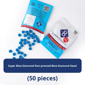 Punta de Taco de <span class=keywords><strong>Billar</strong></span> de Cuero Azul Diamante de Alta Calidad, 11 mm, Tamaño Mediano, No Requiere Presión, <span class=keywords><strong>Billar</strong></span> Especial, Hecho en China - Product Image 6