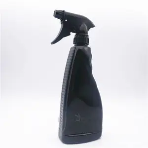 Bottle With Spray Custom Printing Chemical Resistant Cleaning Black Spray Bottle 500ml With Trigger