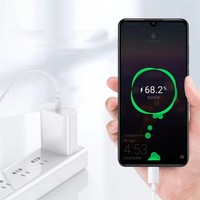Cable USB 2.0 Tipo C de 1m, Blanco, Carga Rápida 3A 20W PD, Malla de Protección, Revestimiento TPE, Conductor de Cobre Puro, Compatible con Banco de Energía