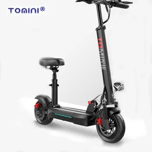 Tomini 10 inç ön süspansiyon elektrikli monocycle, 500 watt motorlu tekerlekli scooter elektrikli scooter