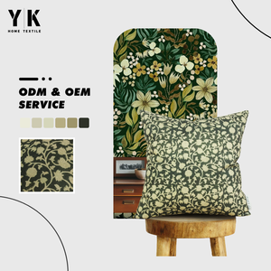 บ้านไร่วินเทจบนพื้นหลังสีดำการออกแบบที่ดีงามปลอกหมอนพิมพ์ลายดอกไม้ปลอกหมอนที่คลุมมือบล็อกปลอกหมอนอิง - Product Image 1