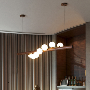 Sala da pranzo lampadari in legno <span class=keywords><strong>paralume</strong></span> in vetro bianco latte tavolo da pranzo lampada <span class=keywords><strong>a</strong></span> <span class=keywords><strong>sospensione</strong></span> isola cucina <span class=keywords><strong>lampadario</strong></span> moderno <span class=keywords><strong>a</strong></span> <span class=keywords><strong>sospensione</strong></span> - Product Image 3
