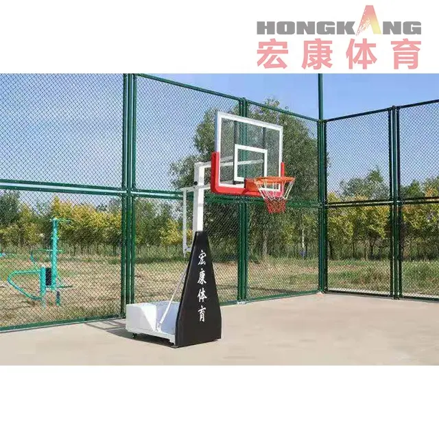 Đứng bóng rổ có thể điều chỉnh chiều cao với backboard fitnessclub bóng rổ di động Hoop đứng