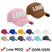 Gorra Trucker de Color Puro con Logotipo Personalizado al por Mayor, Gorra de Béisbol de Pana Suave, Versátil y a la Moda, Casquette Deportiva