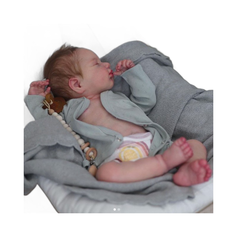 Реалистичные куклы Reborn Loulou 19 дюймов, реалистичные спальные куклы для новорожденных мальчиков и девочек с одеждой и игрушками для кормления M3855
