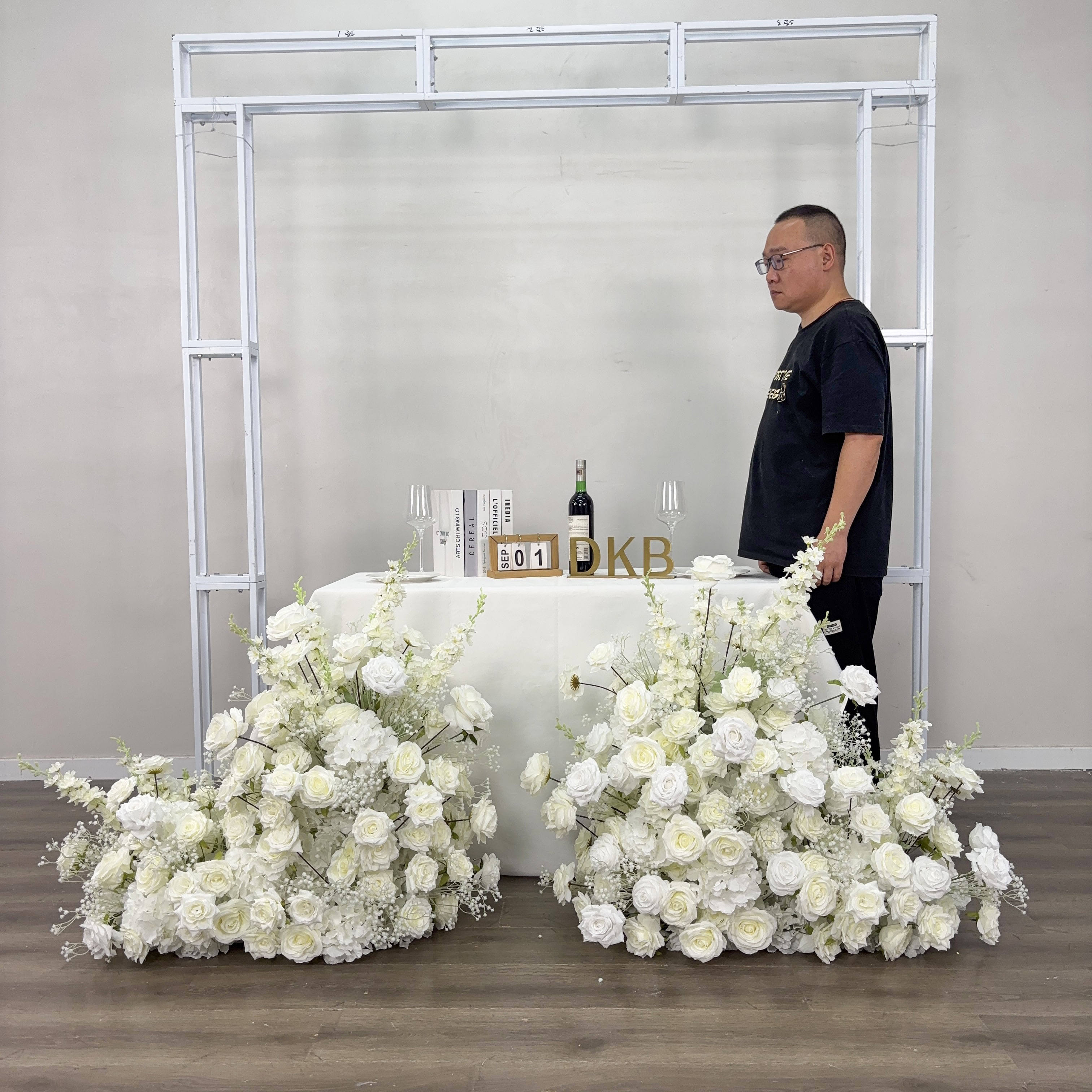 pink rose wedding flower